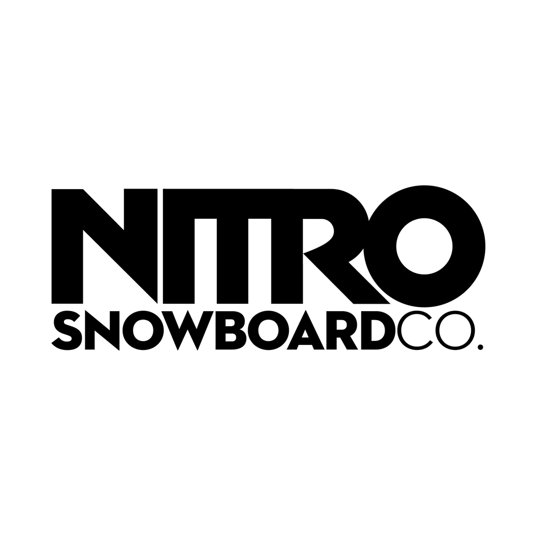 Stickers Nitro Snowboard Co Autocollant Snowboard