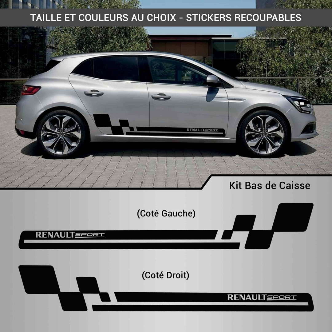 Sticker Renault Sport 2 (couleurs) - Taille au choix