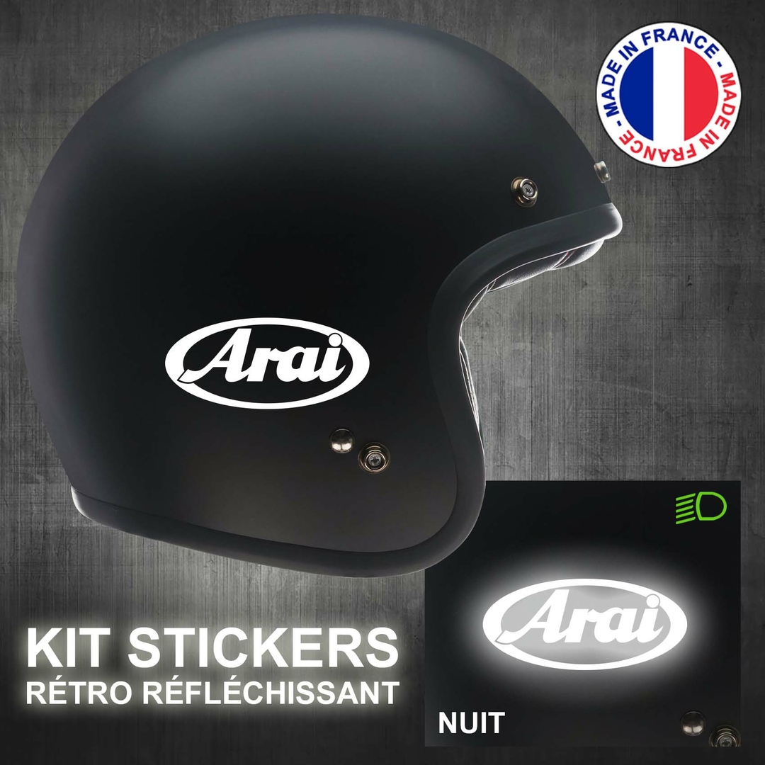 Avis et commentaires de Stickers Arai Logo Rétro Réfléchissant - Casque moto