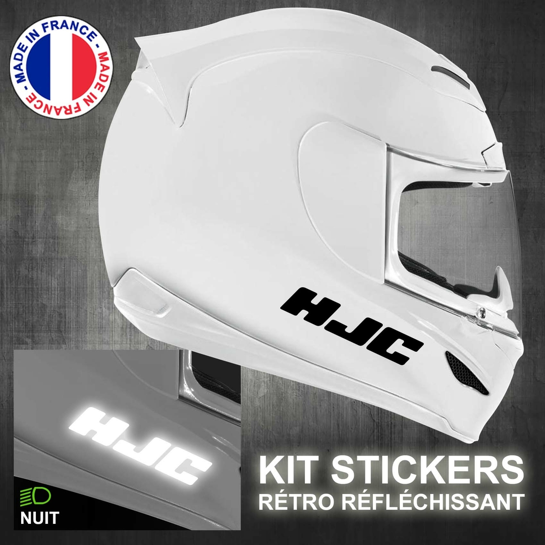 Stickers Casque HJC Réfléchissant Autocollant Moto