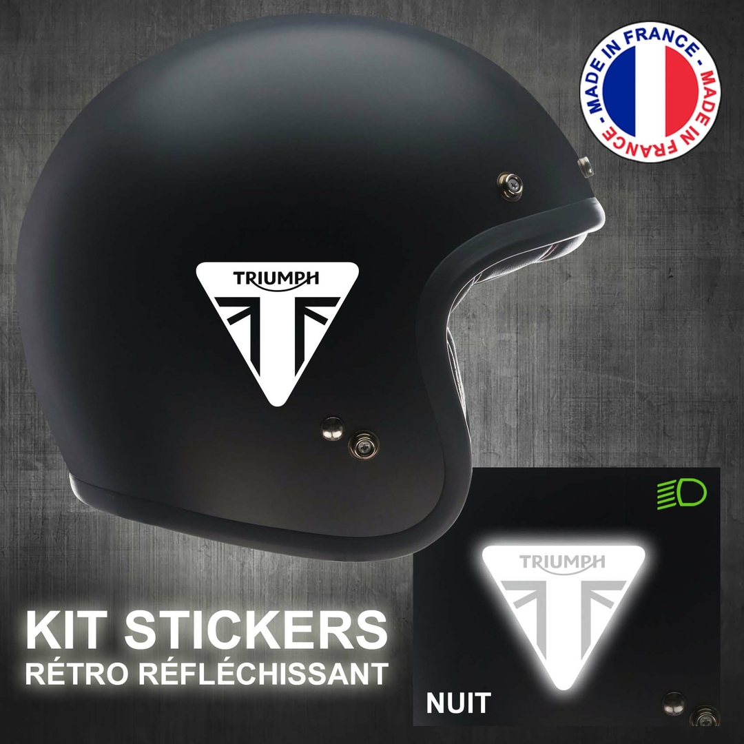 Avis et commentaires de Autocollant Triumph Réfléchissant Logo - Stickers  Casque Moto