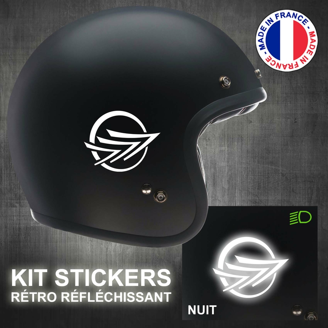 Stickers Casque Keeway Réfléchissant Autocollants Moto