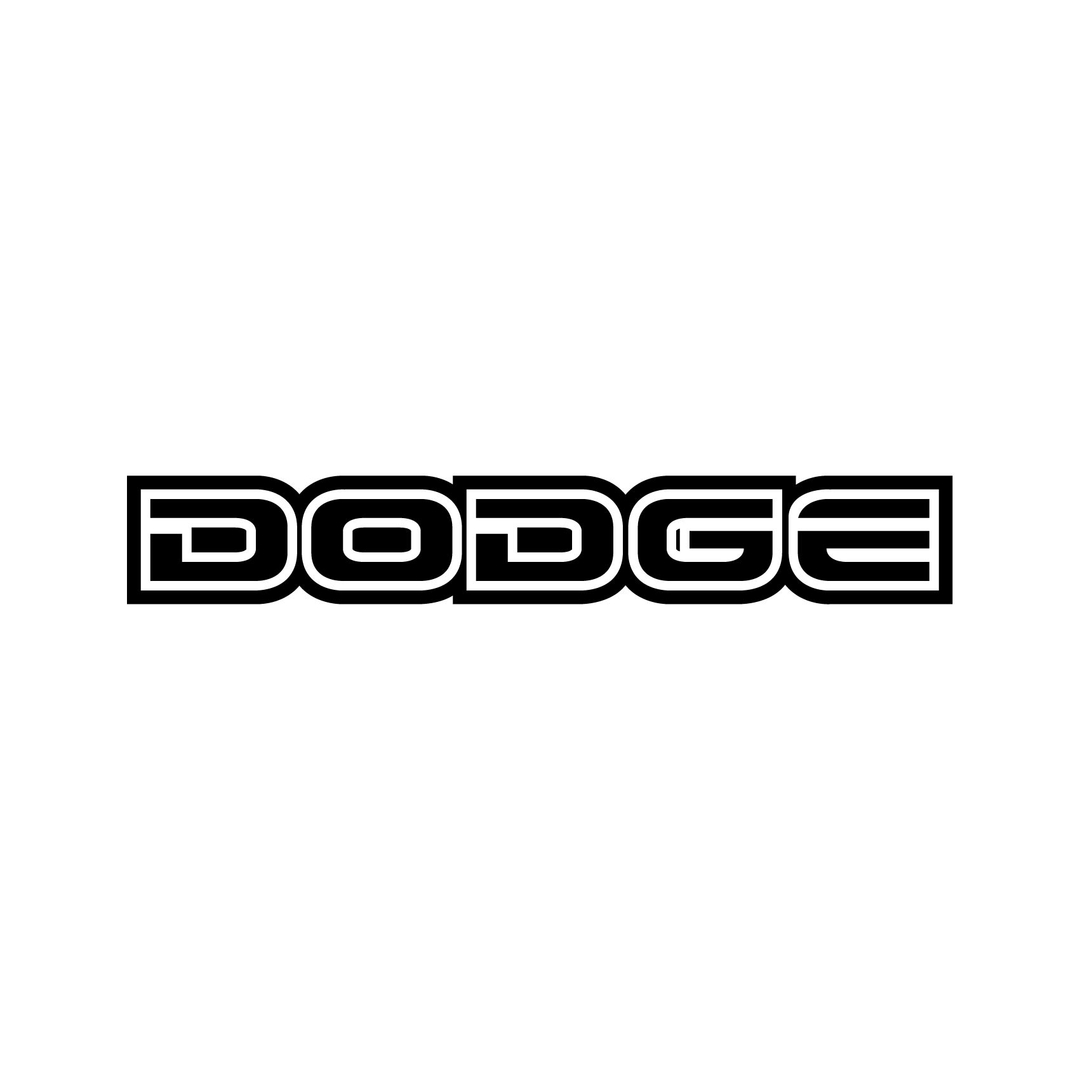 Stickers Dodge Ecriture Contour - Autocollant Pour 4x4