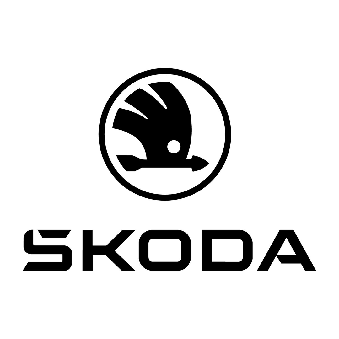 Stickers Skoda écriture - Autocollant Skoda Pour Votre Voiture