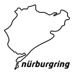 sticker nurburgring ref 4 tuning audio sonorisation car auto moto camion competition deco rallye autocollant