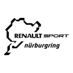 sticker nurburgring renault ref 5 tuning audio sonorisation car auto moto camion competition deco rallye autocollant