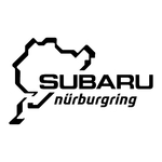 sticker nurburgring subaru ref 6 tuning audio sonorisation car auto moto camion competition deco rallye autocollant