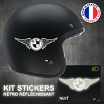 stickers-casque-moto-BMW-retro-reflechissant-ref3-autocollant-ailes-vintage-blanc-reflective-sticker-casques-securite-adhesif-scooter-ref3bmwcasqueretro