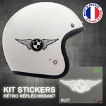 stickers-casque-moto-BMW-retro-reflechissant-ref3-autocollant-ailes-vintage-noir-reflective-sticker-casques-securite-adhesif-scooter-ref3bmwcasqueretro