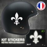stickers-casque-moto-fleur-de-lys-retro-reflechissant-ref1-autocollant-blanc-reflective-sticker-casques-securite-adhesif-scooter-ref1fleurdelyscasqueretro