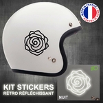 stickers-casque-moto-rose-retro-reflechissant-ref1-autocollant-noir-reflective-sticker-casques-securite-adhesif-scooter-ref1rosecasqueretro