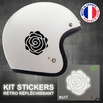 stickers-casque-moto-rose-retro-reflechissant-ref2-autocollant-noir-reflective-sticker-casques-securite-adhesif-scooter-ref2rosecasqueretro