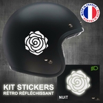 stickers-casque-moto-rose-retro-reflechissant-ref2-autocollant-blanc-reflective-sticker-casques-securite-adhesif-scooter-ref2rosecasqueretro