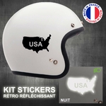stickers-casque-moto-usa-retro-reflechissant-ref1-autocollant-noir-reflective-sticker-casques-securite-adhesif-scooter-ref1usacasqueretro