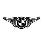 ref14bmwmoto-stickers-bmw-ailes-autocollant-moto-sticker-bmw-vintage-wings