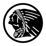 ref13indian-stickers-indian-tete-indien-gauche-simple-autocollant-moto-sticker-indian-rond