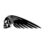 ref17indian-stickers-indian-crane-gauche-autocollant-moto-sticker-indian-skull-simple