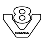 ref11scania-stickers-scania-v8-autocollant-camion-scania-sticker-poid-lourd-truck