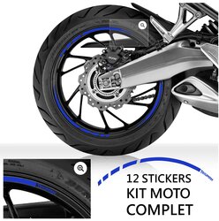 Décoration Jante Jaune Sécurité LONGIVIA Liserets Jante Moto Jaune Réfléchissants - Kit 16 Autocollants Jantes 15-19 Pouces | Customisation Accessoires Moto 50cc