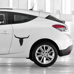 Sticker 3D En Métal Voiture Autocollant Décoratif Universel Forme De Tête De Mor