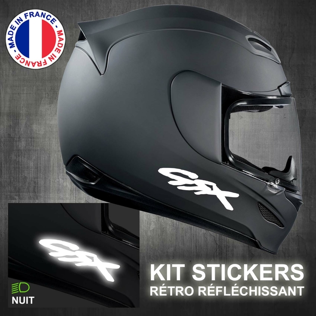 Stickers Gsx Rétro Réfléchissant Casque Moto