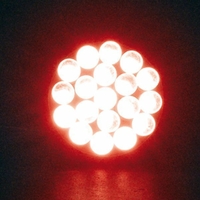 1 Ampoule à 19 LED BAY15d Rouge