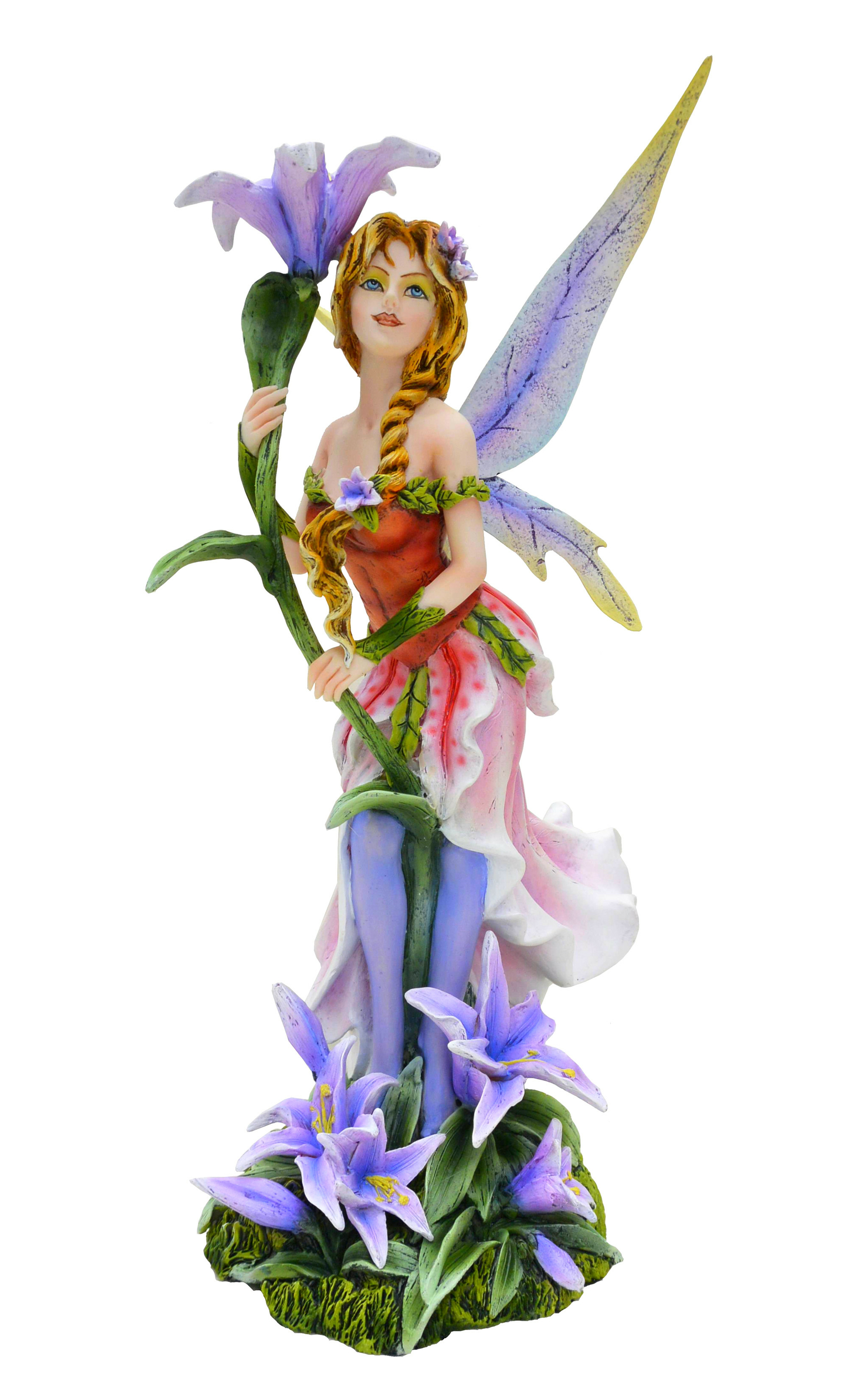 Statuette de Fée pour décorer avec une boule de cristal