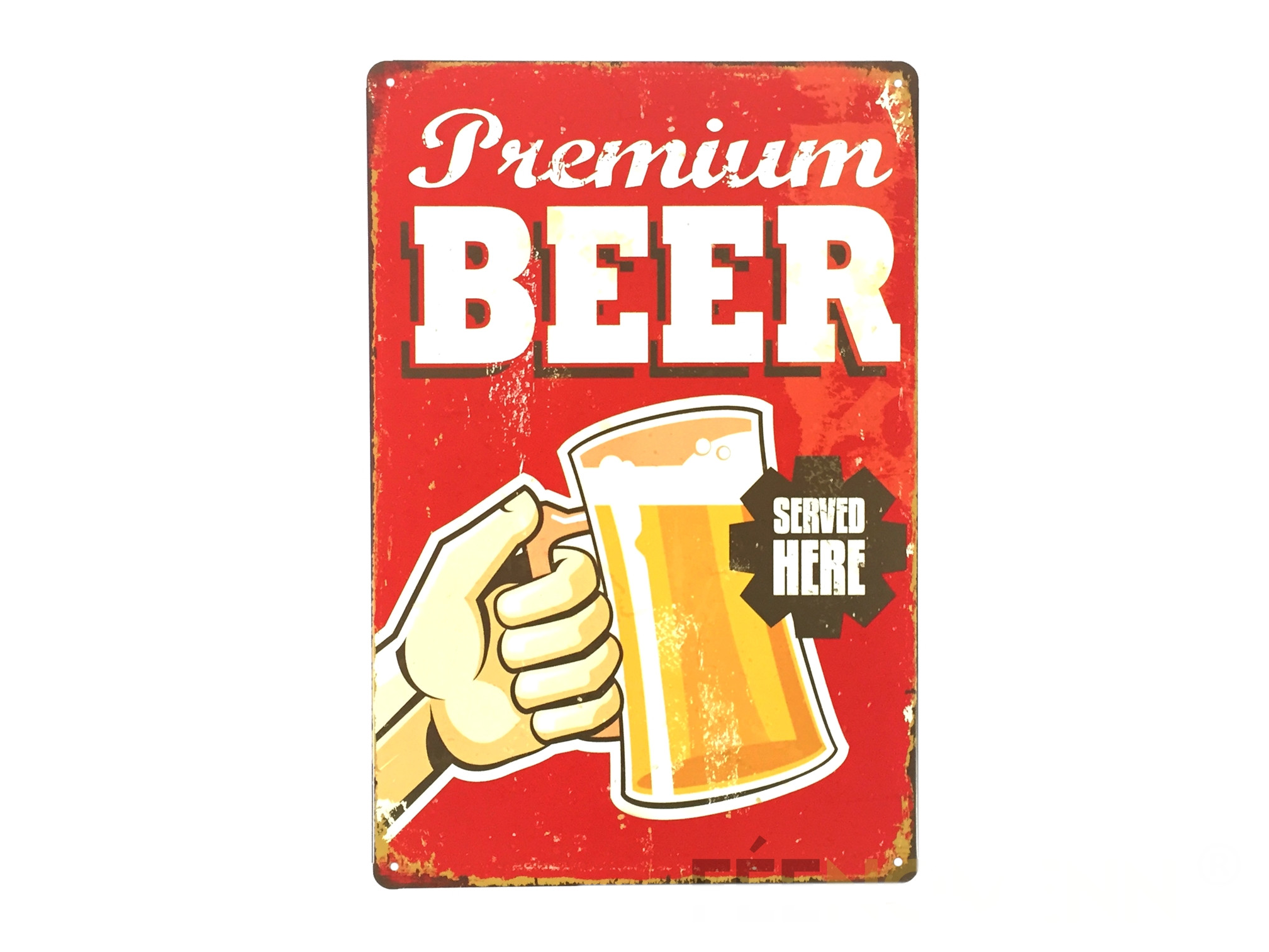 Plaque Métal Déco Vintage Premium Beerbière 20x30cm DÉco Accessoiresplaques Metal 