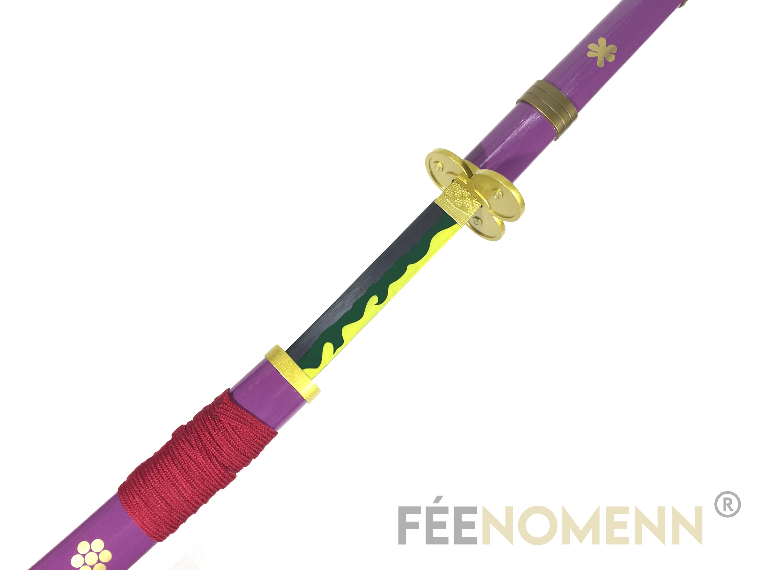 Katana ONE PIECE - ZORO WADO ICHIMONJI - Lame Métal (SUPPORT JAPONAIS  INCLUS) - ARMES DE COLLECTION/MANGAS - ANIMÉS - FÉENOMENN