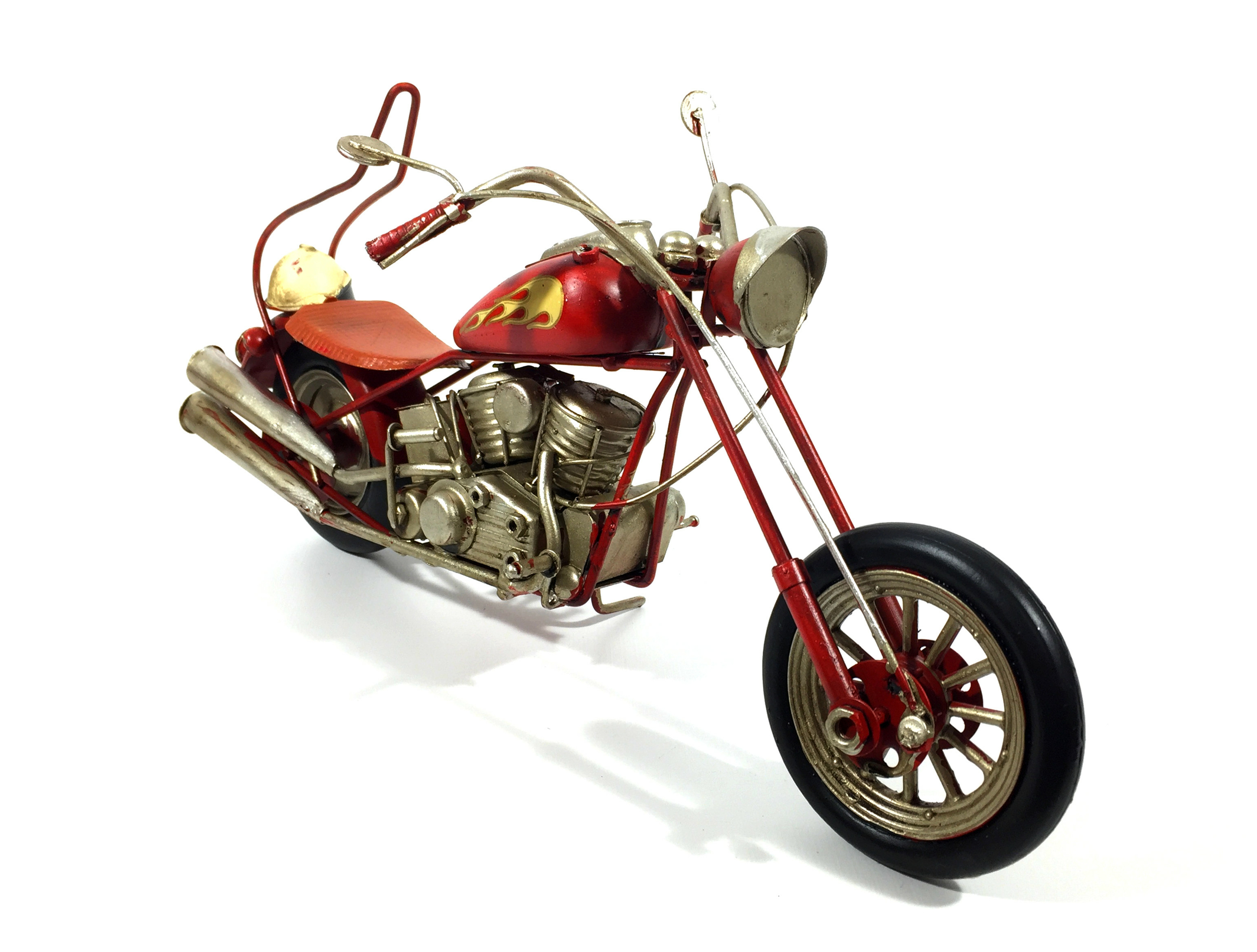 Miniature de moto rouge, miniature de collection rétro de rouge