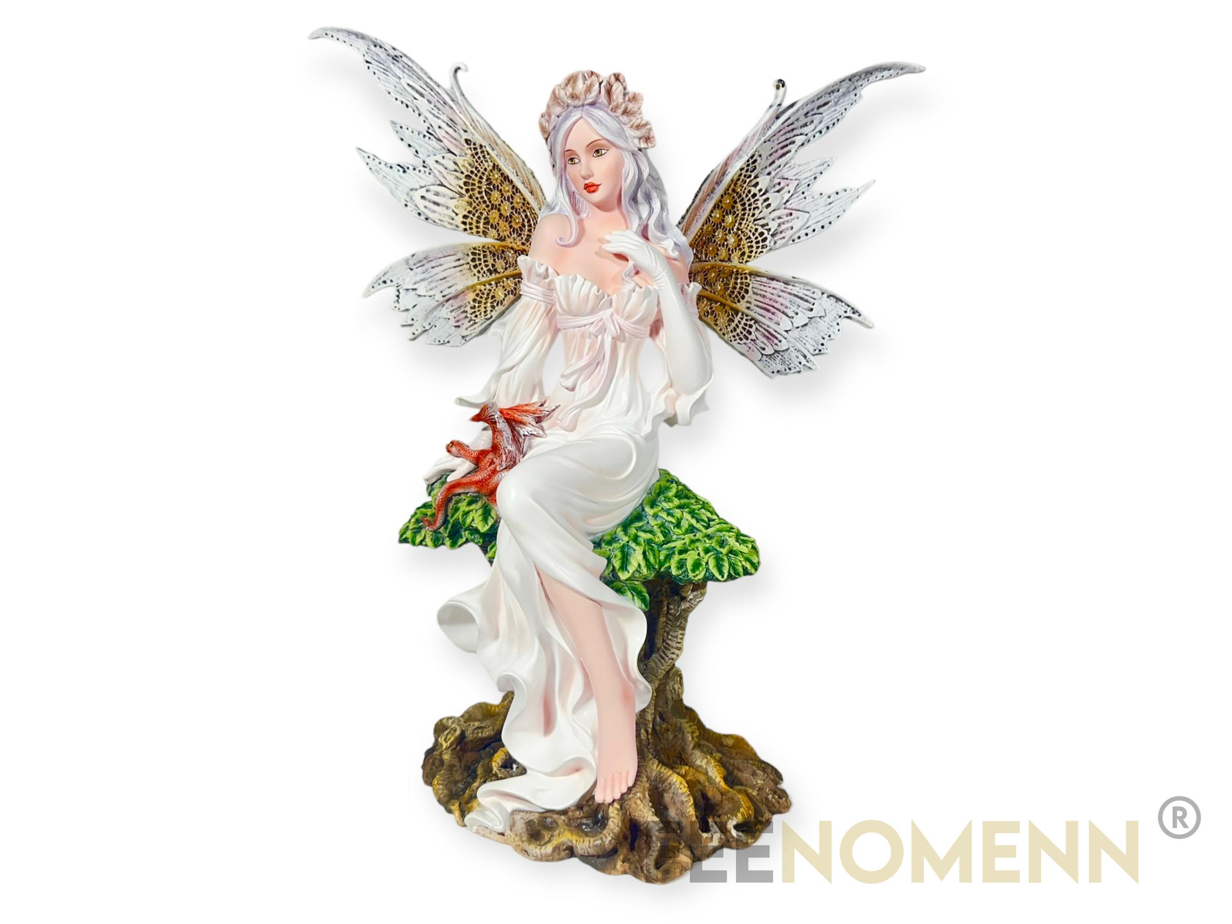Figurine d'elfe d'automne Elara 16,5 cm | Statue de fée d'automne Fantasy  Décoration Feuilles Fée Figurine Elfe