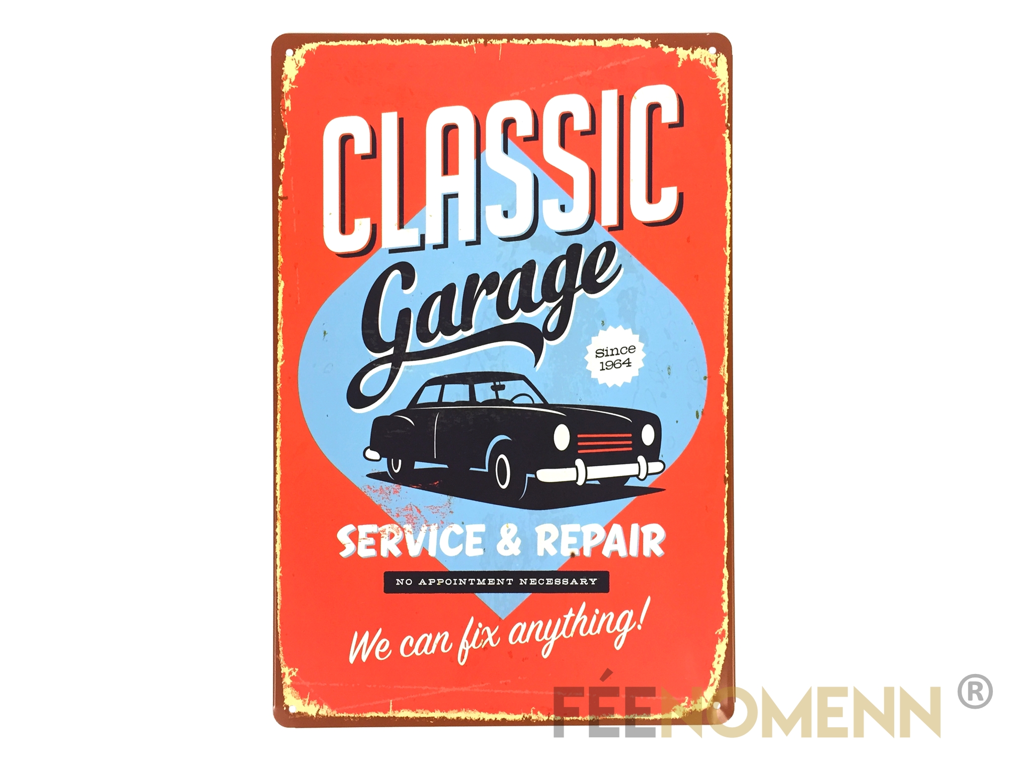 Plaque Métal Déco Vintage Classic Garage Service And Repair Since 1964 20x30cm DÉco 
