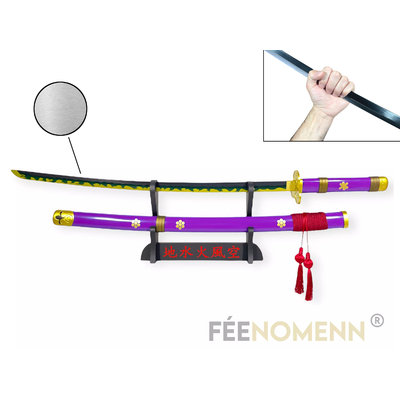 Katana ONE PIECE - ZORO Enma Version Originale - Lame Métal (NON COUPANTE) - SUPPORT JAPONAIS INCLUS
