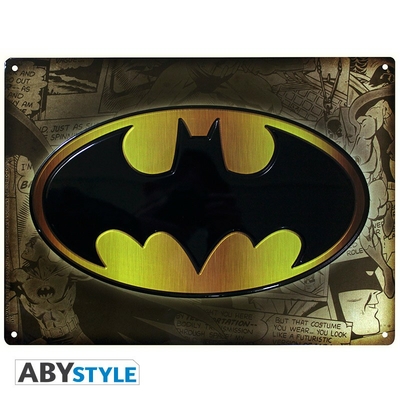 DC COMICS - Plaque métal "Batman" (30x40cm)