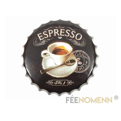 Capsule Métal Vintage - Espresso Café N°1 (Diam. 40cm)