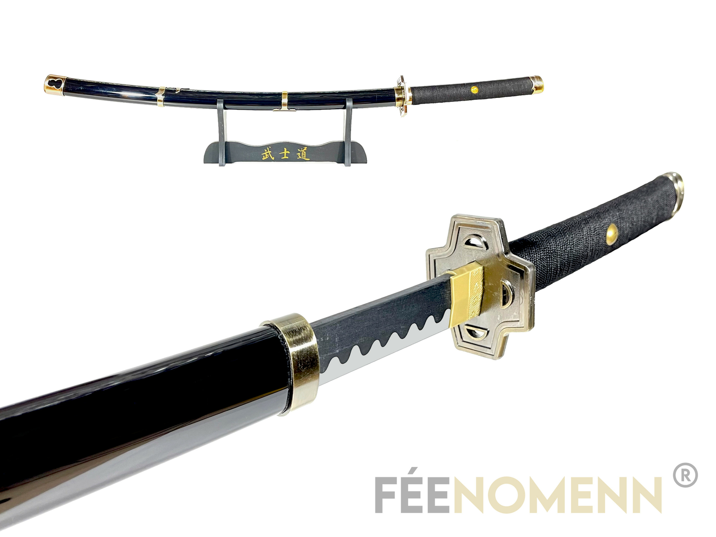 Katana One Piece - FÉENOMENN - Yubashiri - Lame Brisée en Bois