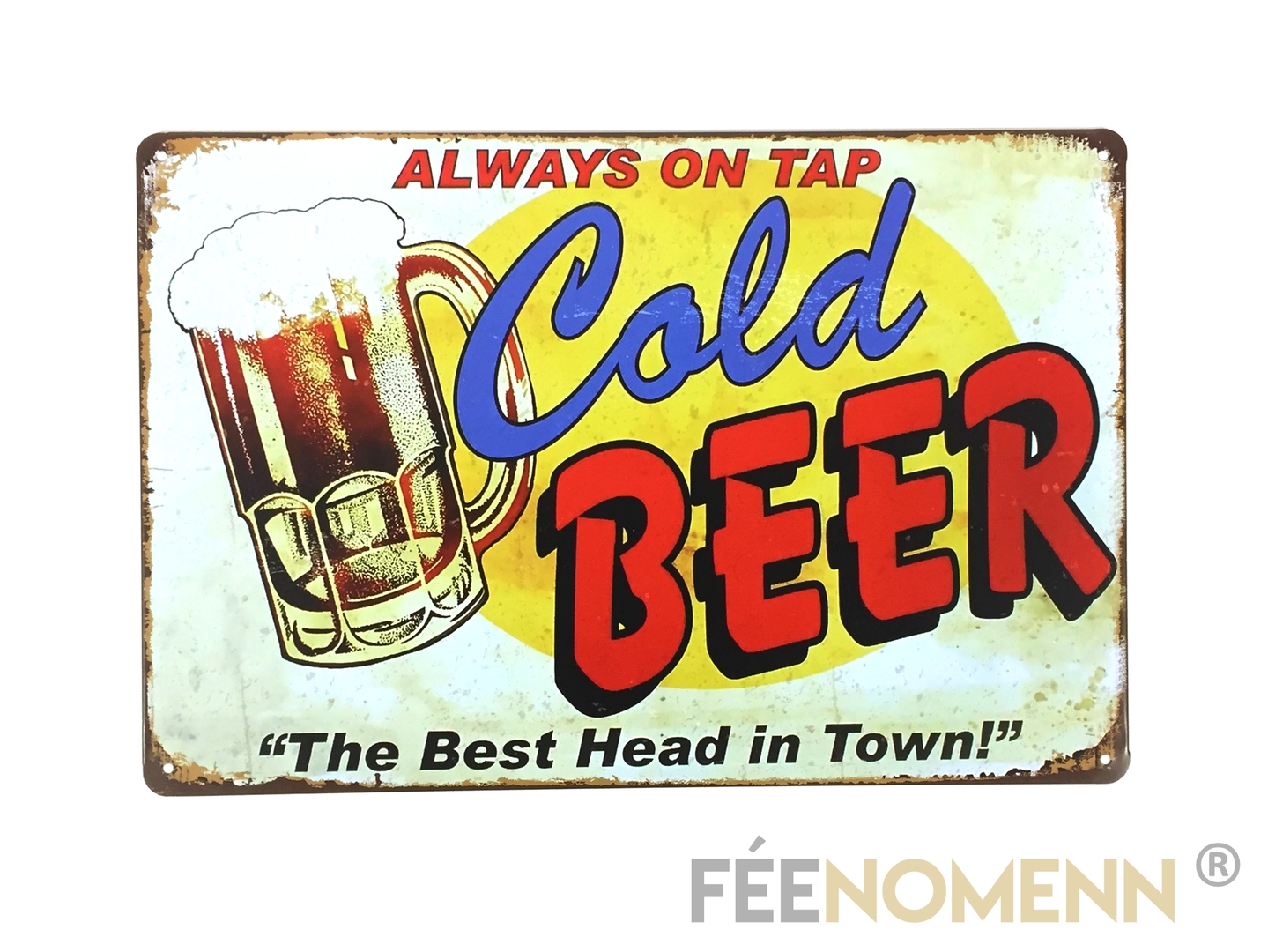 Avis Et Commentaires De Plaque Métal Déco Vintage Cold Beerbière 20x30cm DÉco 
