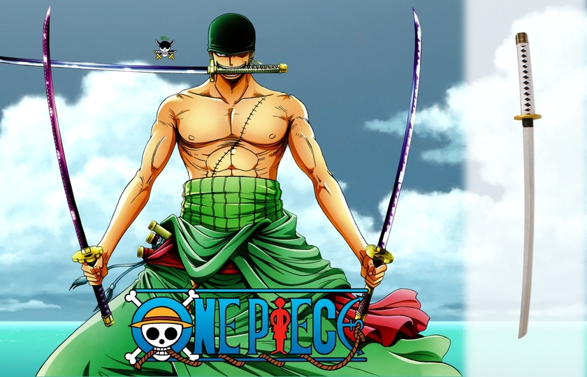 ONE PIECE Réplique Sabre ZORO WADO ICHIMONJI ARMES DE COLLECTION/MANGAS ANIMÉS FÉENOMENN