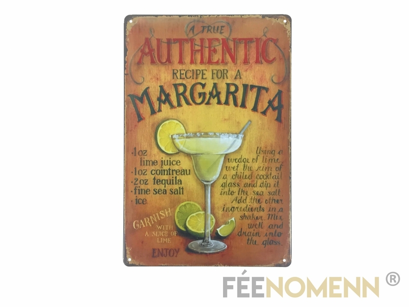 Plaque Métal Vintage Insolite - Kit De Survie Mojito - 30 X 20 Cm - NEUVE