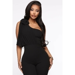 Staying In My Lane Jumpsuit - Black 2