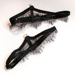 Wholesale-Black-Sexy-Lace-Bra-and-Panties-Set-with-Feather-Details-Leg-Ring-Details