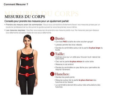 MESURES DU CORPS