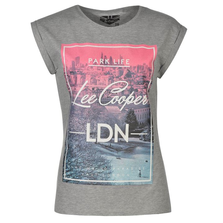 Lee Cooper T-Shirt Gris Homme Olaz