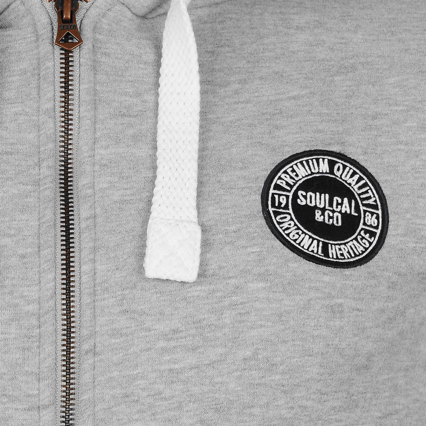 Sweat à capuche zippé SoulCal & Co Sig Noir - CATÉGORIES/Sweat-shirts