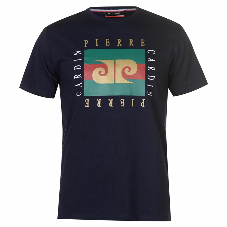 T-Shirt Pierre Cardin VinStyle Marine - CATÉGORIES/T-shirts manches ...
