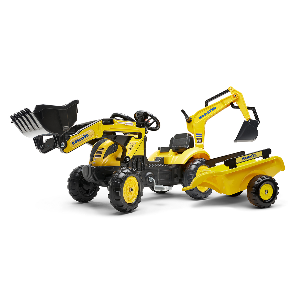 Alice's Garden Pelleteuse enfant - Scoup - Pelleteuse rotative JCB avec  assise ouvrante et casque. jaune pas cher 