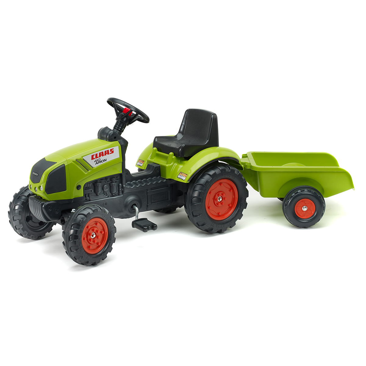 Tracteur à pédales Falk Claas avec remorque - Vert - Véhicule à  pédales/Véhicule 4 roues - tendresse de bébé