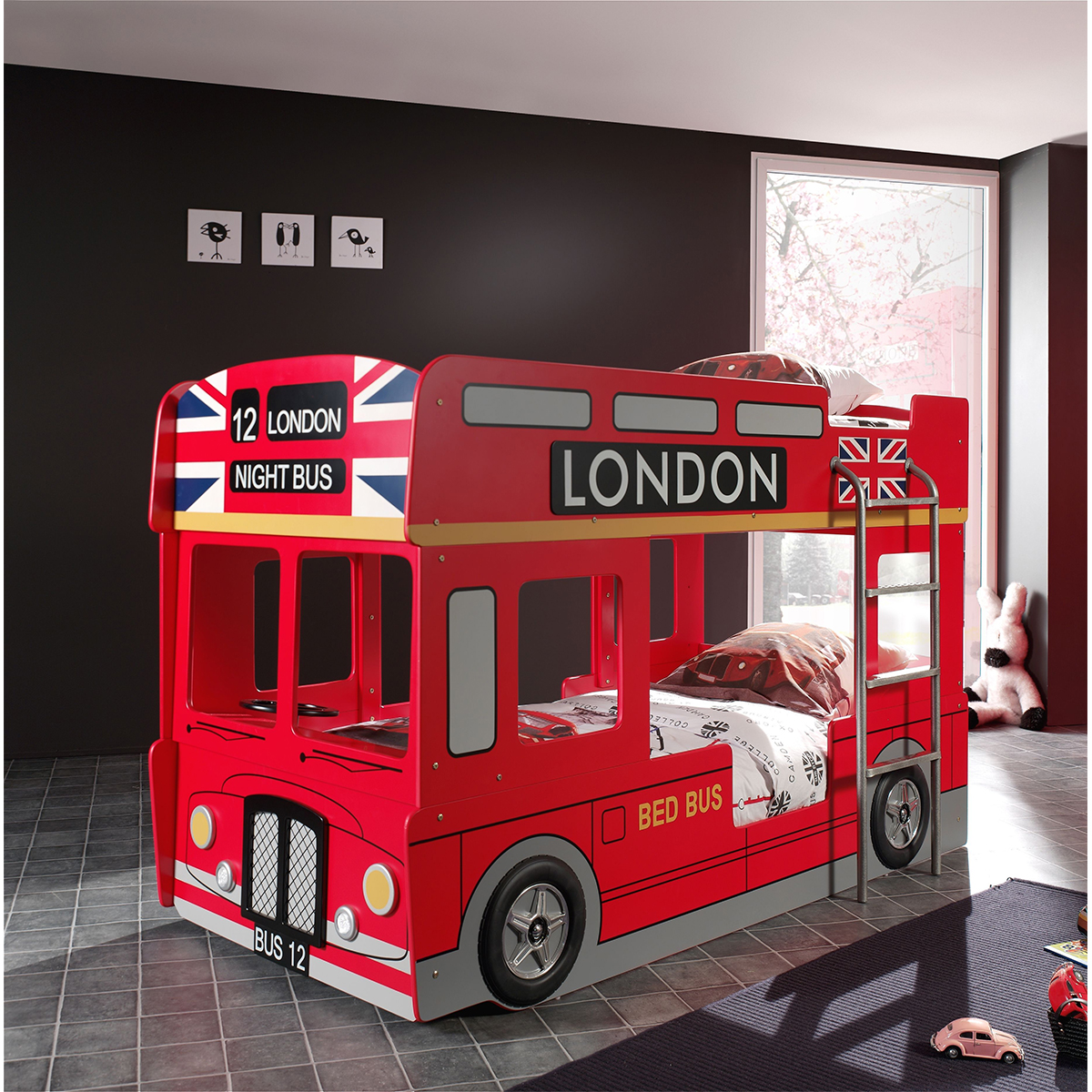 Vipack_carbeds_lit_superposé_90_x_200_bus_londonien_ambiance