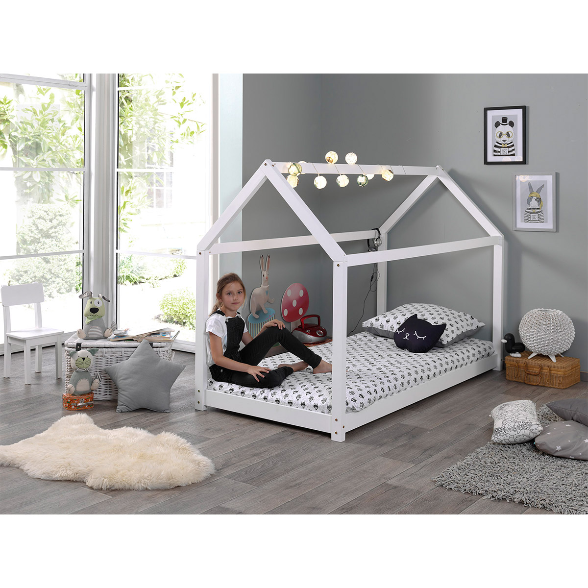 Vipack_Cabane_lit_90x200_blanc_ambiance