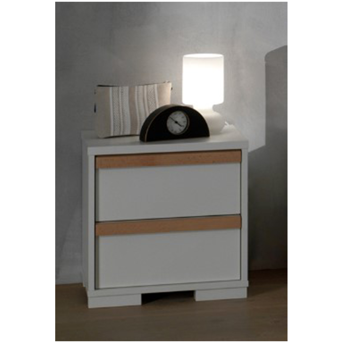 Vipack_london_chevet_2_tiroirs_blanc_ambiance_2
